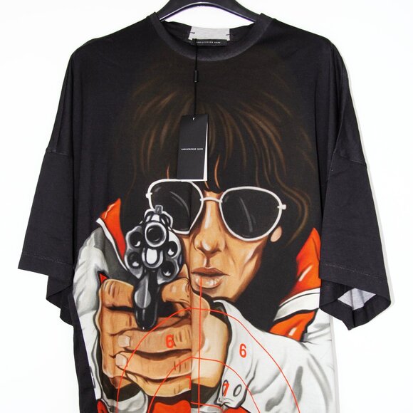 BNWT SS17 CHRISTOPHER KANE OVERSIZED FEMALE POLICE TSHIRT S - Picture 1 of 9